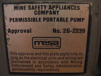 Personal air monitor, mine safety appliances company