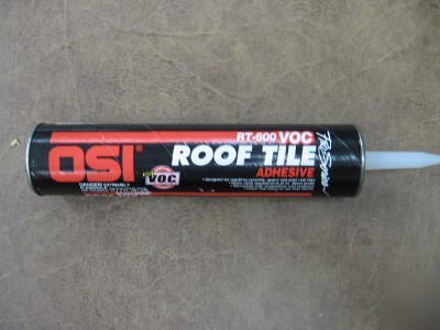 New (10) cartridges osi rt 600 voc roof tile adhesive 