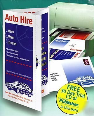 New avery J8416 printable self-seal mailers/brochures 