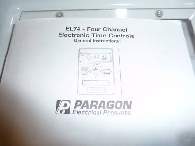 New in box paragon EL74 time clock controller