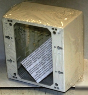 Wiremold cat#: 2344-2-wh nm surface 2-gang extra deep 