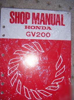 1979 honda motors engine shop manual GV200 machine h