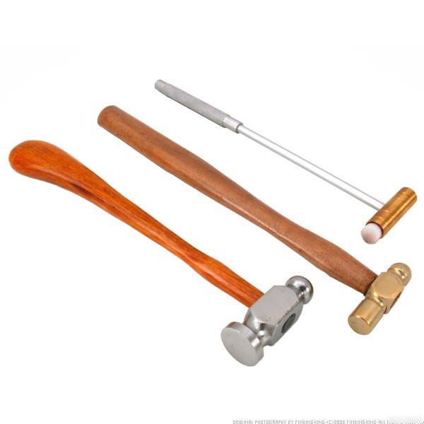 3 ball pein nylon brass chasing hammers machinist tools
