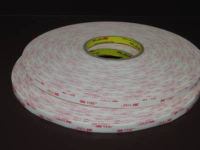 3M 4932 1/4INX 72YD a 25 mil, dbl coated vhb - 2 rolls 