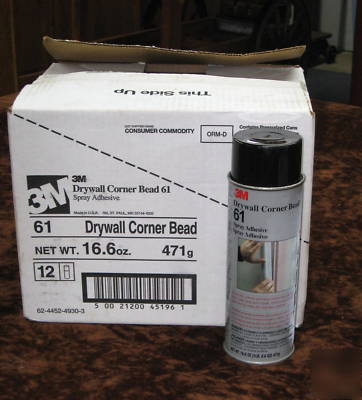 3M drywall corner bead adhesive 16.6OZ cans (1 case)