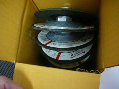 3M green corps grinding wheels 36 grade 4-1/2