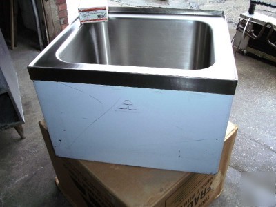 Advance tabco floor mounted mop sink with service fauce