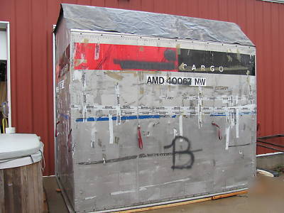 Aluminum cargo storage bin container 10' x 8' x 10'