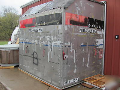 Aluminum cargo storage bin container 10' x 8' x 10'