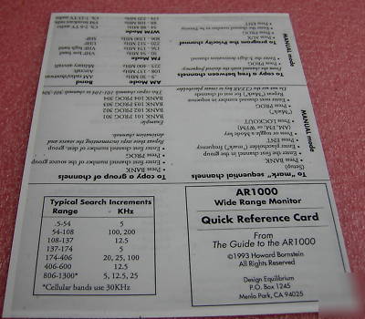 Aor AR1000XLT scanner with extras (very good condition)