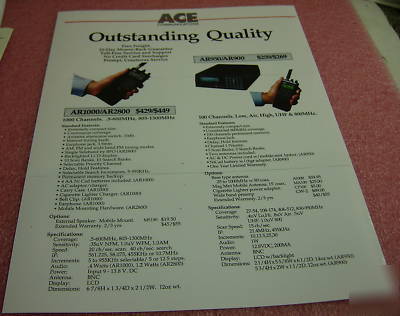 Aor AR1000XLT scanner with extras (very good condition)