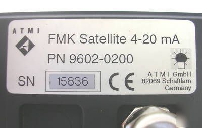 Atmi satellite fmk gas detector 9602-0200 honeywell