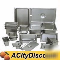 2 dz update half size s/s steam table pans 4