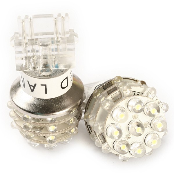 2 x white 36-led brake indicator light bulbs 3157/4157