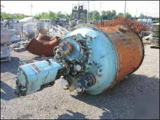500 gal dedietrich glass lined reactor, 100/100# 