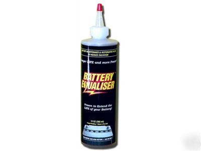 Battery equaliser 12 oz bottle of restorative fluid
