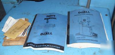 Doall band saw model 2013 v contour mavhine 230 volt 