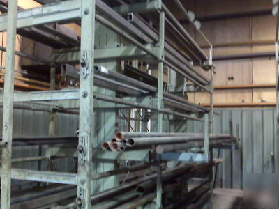 Heavy duty roll out steel rack/shelving 
