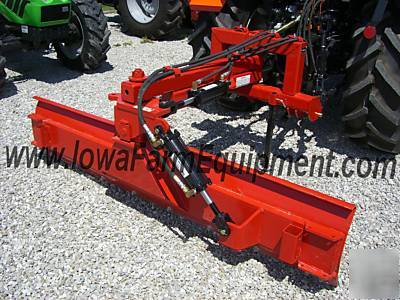 Ife 8' hvy duty 3PT rear blade w/hyd angle & tilt cyl's