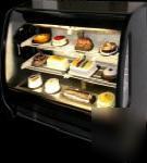 New curved glass deli case black tem-150 torrey 18.3 cf 