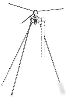 New hustler dcl base station scanner antenna w/50' coax 