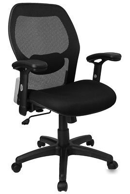 New mesh ventilated office chair mid back contemporary