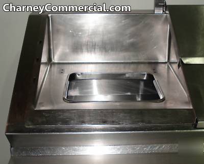 Randell 12' prep work table raised rail refrigeration