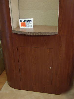 Show booth 10X10 w/ carpet & cases, attractive, easy