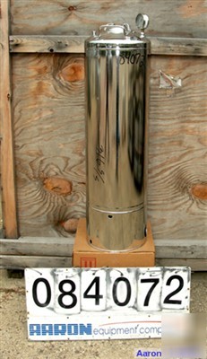 Used: alloy products pressure tank, 14 gallon, 316L sta