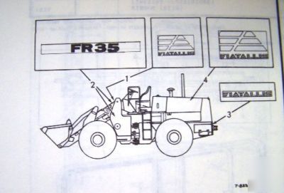 14 - fiat allis crawler/excavator parts book catalog
