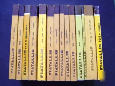 14 - fiat allis crawler/excavator parts book catalog