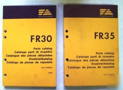 14 - fiat allis crawler/excavator parts book catalog