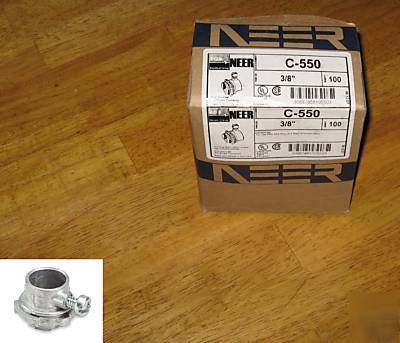 3/8 ac & flex conduit die-cast zinc fittings, set-screw