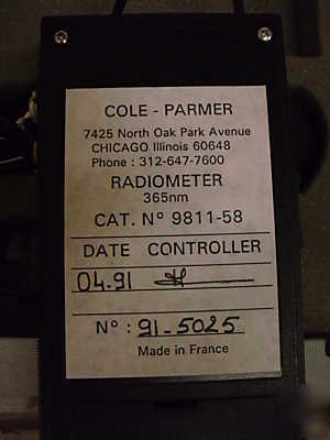Cole parmer series 9811 digital radiometer for uv 365NM