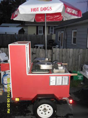 Hot dog cart & supplies