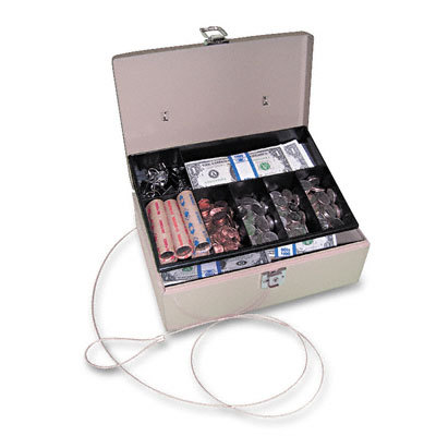 Lock`n latch plastic cash box seven comparts key lock