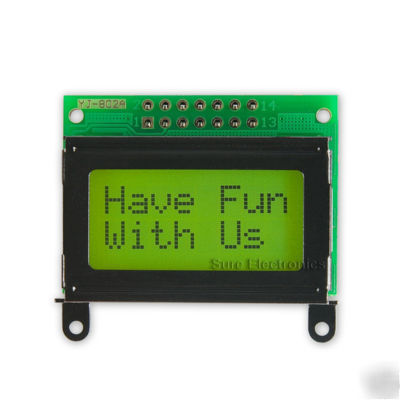 Mini 8X2 characters lcd module KS0066