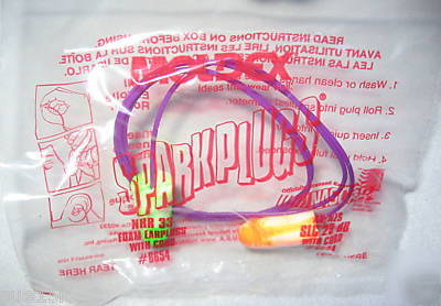 New 1 pr moldex sparkplugs nascar corded earplugs