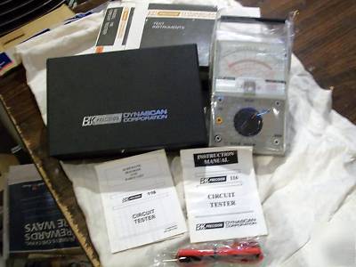 Nib b 1982 bk precision dynascan #116 circuit tester vom