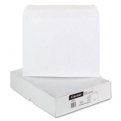 Open side booklt env w/ contemp-style flap white 100/bx