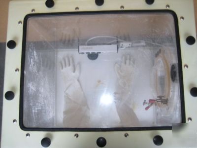 Plas-labs compact glove box analytical balance chamber