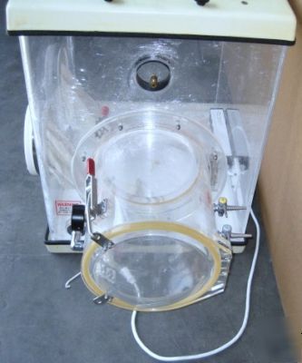 Plas-labs compact glove box analytical balance chamber