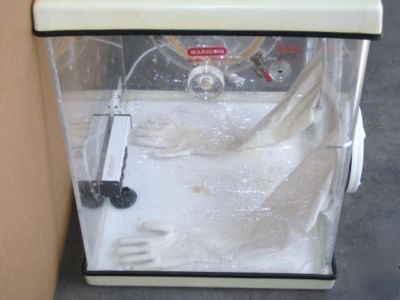 Plas-labs compact glove box analytical balance chamber