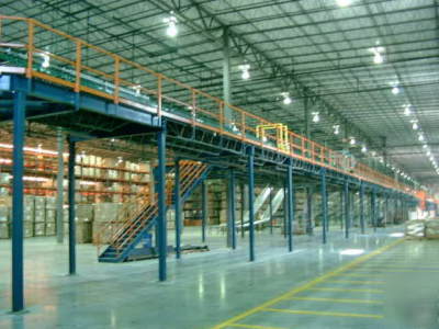 Custom steel industrial mezzanine floor 