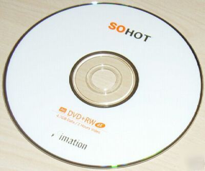 Imation 4X dvd+rw re-writable blank disc - 10 pack