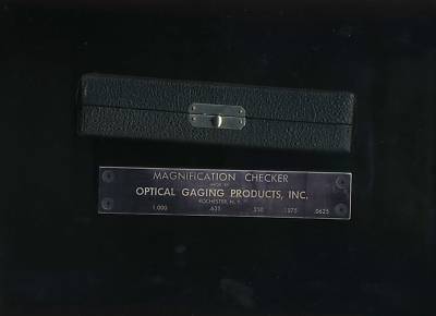 Ogp magnification checker optical comparator calibrator