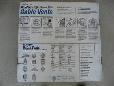 New builders edge gable vent 22