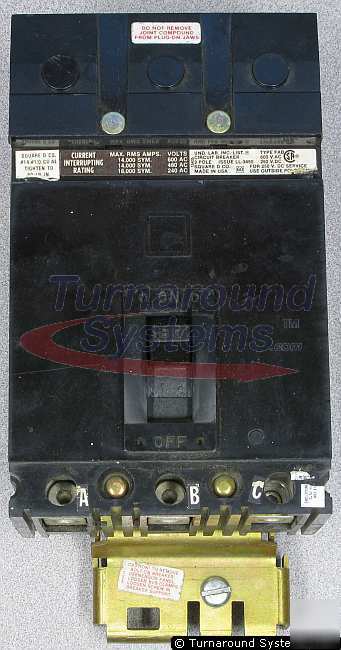 Square d FAB36080 circuit breaker, 80 amp, i-line
