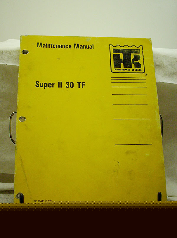 Thermo king super-ii 30 tf engine maintenance manual