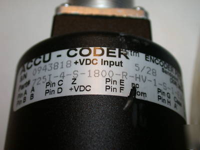 New accu-coder optical industrial encoder 725I-4-s-1800